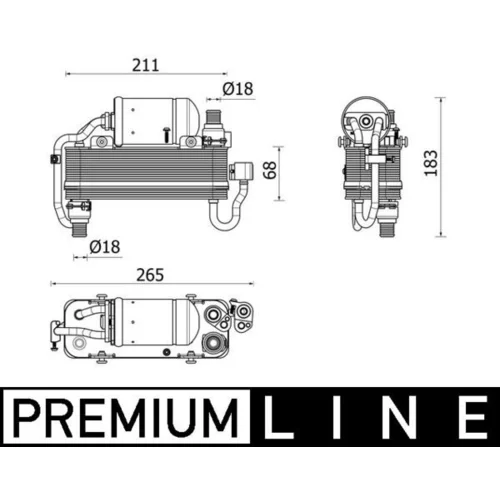 Kondenzátor klimatizácie AC 960 000P /MAHLE/ - obr. 1