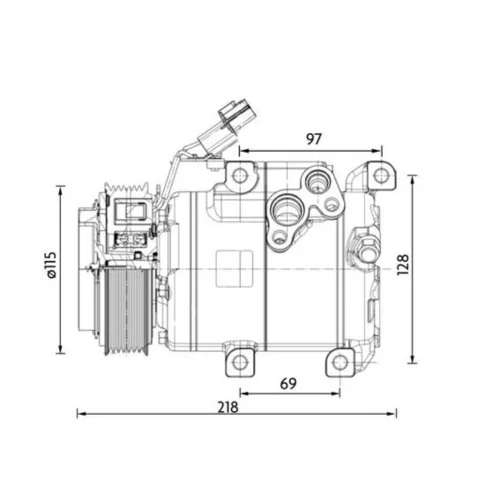 Kompresor klimatizácie MAHLE ACP 1467 000P