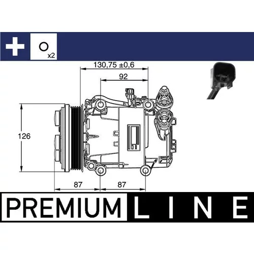 Kompresor klimatizácie MAHLE ACP 54 000P
