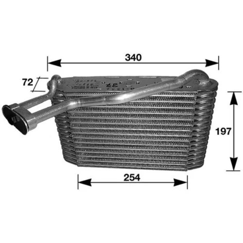 Výparník klimatizácie AE 34 000S /MAHLE/ - obr. 1