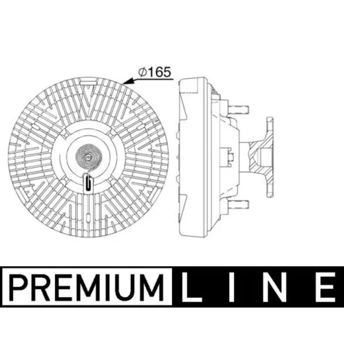 Spojka ventilátora chladenia CFC 239 000P /MAHLE/