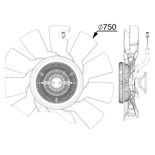 Ventilátor chladenia motora CFF 517 000P /MAHLE/ - obr. 1