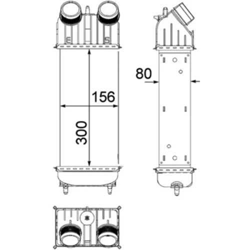 Chladič plniaceho vzduchu CI 261 000P /MAHLE/ - obr. 3