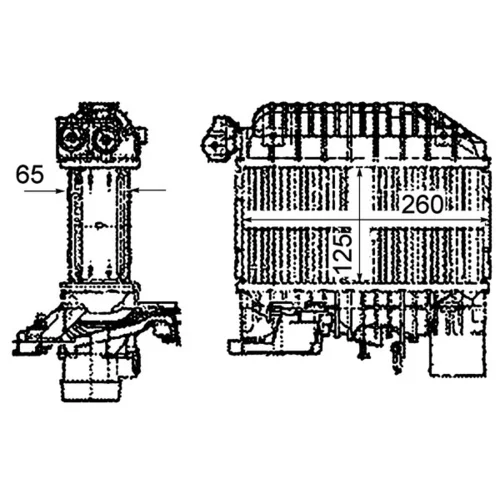 Chladič plniaceho vzduchu CI 303 000P /MAHLE/ - obr. 3