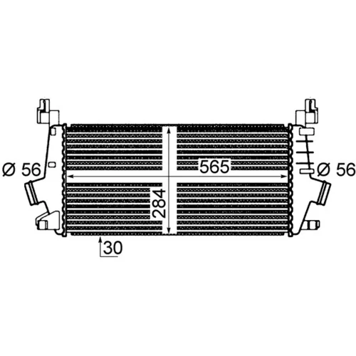 Chladič plniaceho vzduchu CI 362 000P /MAHLE/ - obr. 1