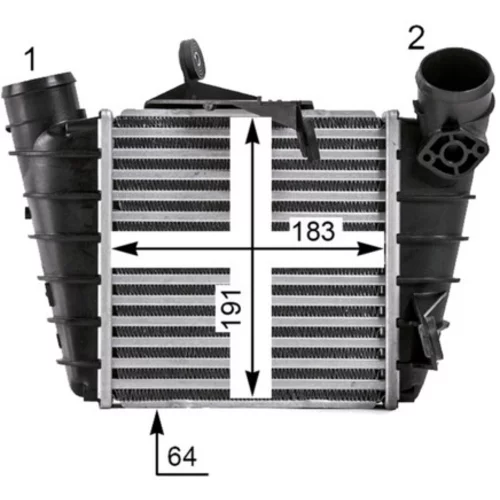 Chladič plniaceho vzduchu CI 530 000P /MAHLE/ - obr. 7