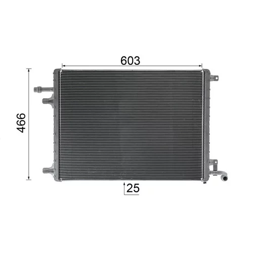 Nízkoteplotný chladič, chladič turbodúchadla CIR 29 000P /MAHLE/ - obr. 10