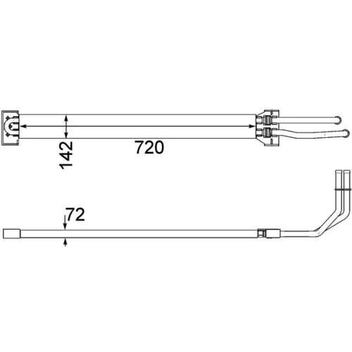 Chladič oleja riadenia CLC 109 000P /MAHLE/ - obr. 2