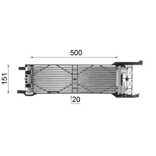 Chladič oleja automatickej prevodovky CLC 325 000P /MAHLE/ - obr. 11
