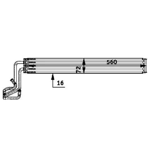 Chladič oleja riadenia CLC 51 000P /MAHLE/ - obr. 1