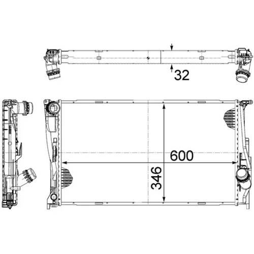 Chladič motora CR 1084 000S /MAHLE/ - obr. 18