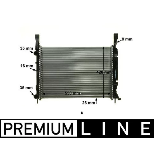 Chladič motora MAHLE CR 1157 000P