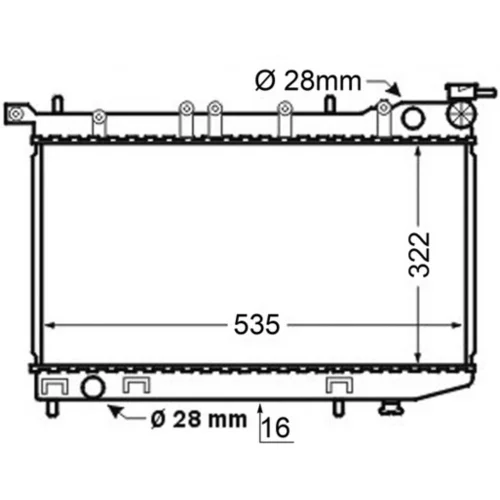 Chladič motora MAHLE CR 127 000S