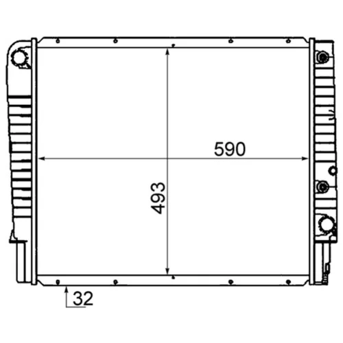 Chladič motora MAHLE CR 1545 000S