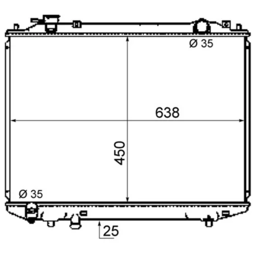 Chladič motora MAHLE CR 1746 000S
