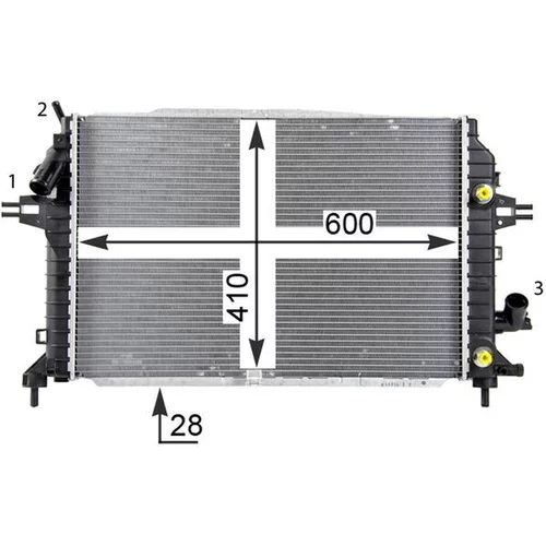 Chladič motora CR 1857 000P /MAHLE/ - obr. 14