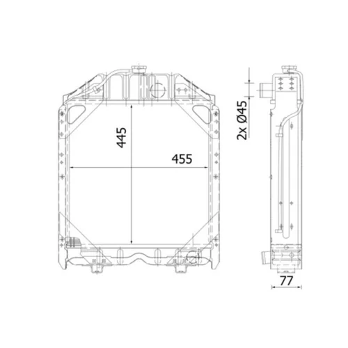 Chladič motora MAHLE CR 2280 000S