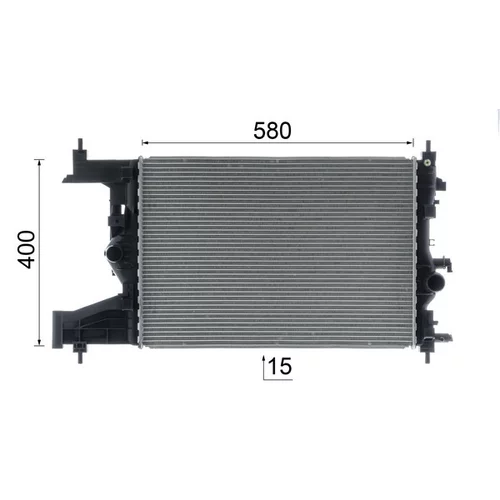 Chladič motora CR 2595 000P /MAHLE/ - obr. 16