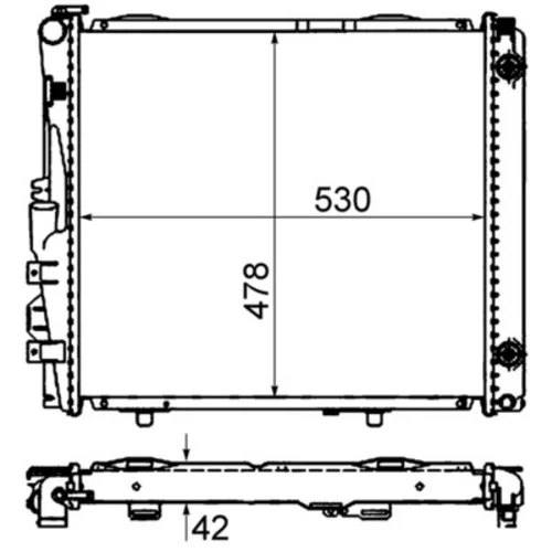 Chladič motora CR 290 000S /MAHLE/ - obr. 17