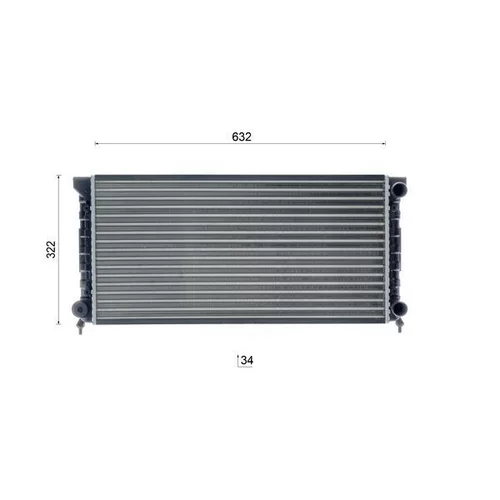 Chladič motora CR 345 000S /MAHLE/ - obr. 18