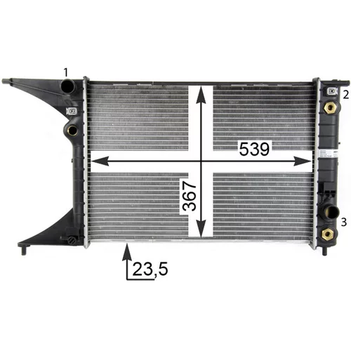 Chladič motora CR 559 000P /MAHLE/ - obr. 7