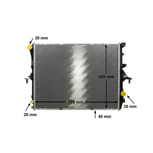 Chladič motora CR 569 000P /MAHLE/ - obr. 15