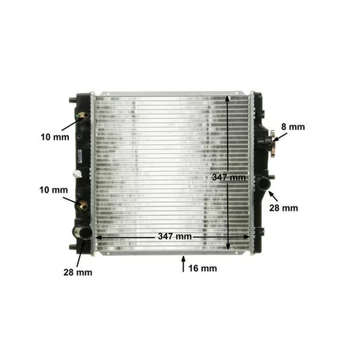 Chladič motora CR 611 000S /MAHLE/ - obr. 15