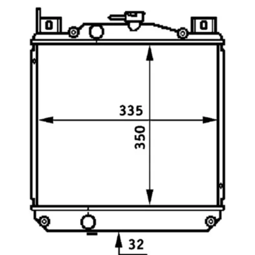 Chladič motora CR 655 000S /MAHLE/ - obr. 1