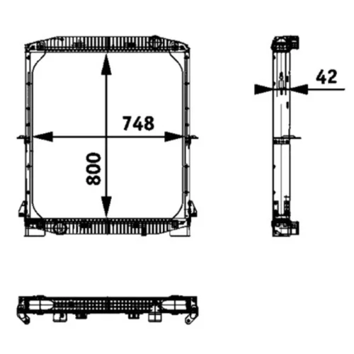 Chladič motora CR 695 000P /MAHLE/ - obr. 3