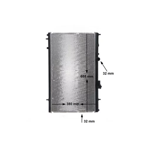 Chladič motora CR 800 000S /MAHLE/ - obr. 1