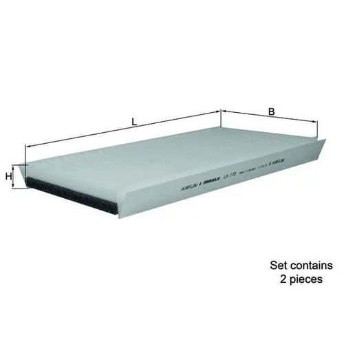 Filter vnútorného priestoru MAHLE LA 173/S