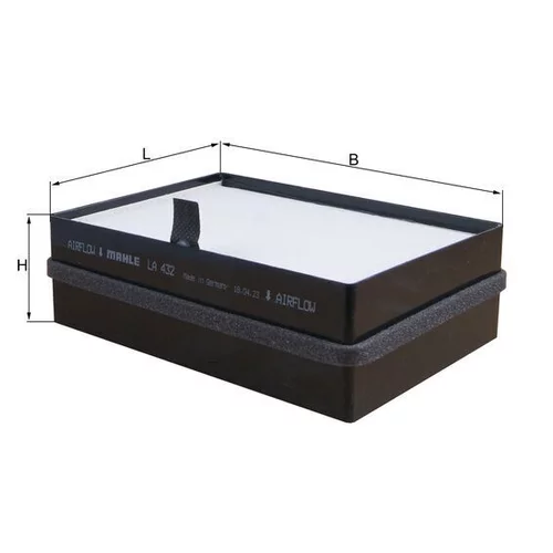 Filter vnútorného priestoru MAHLE LA 432