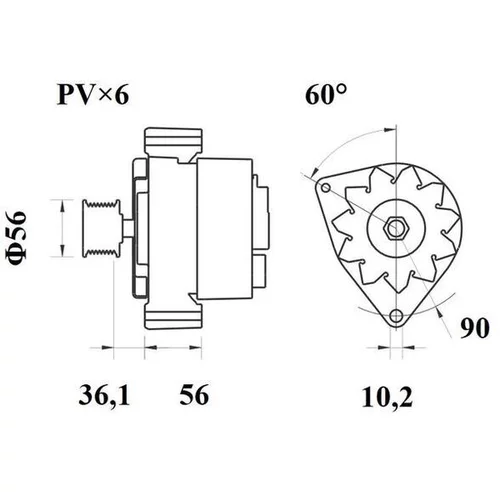 Alternátor MG 22 /MAHLE/ - obr. 4