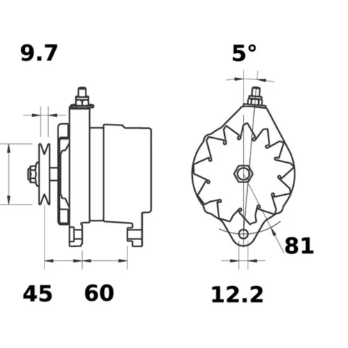 Alternátor MG 280 /MAHLE/ - obr. 1