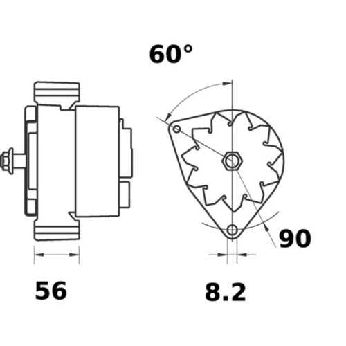Alternátor MG 384 /MAHLE/ - obr. 4
