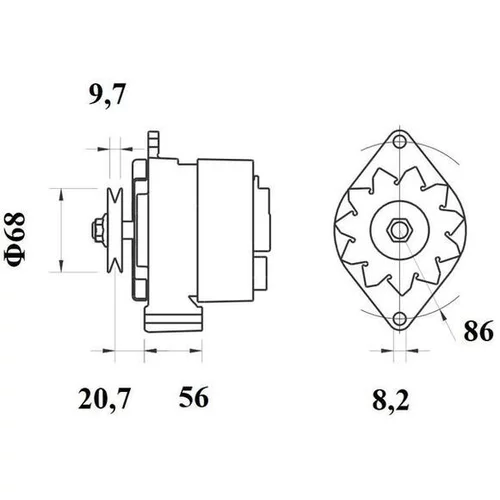 Alternátor MG 396 /MAHLE/ - obr. 4