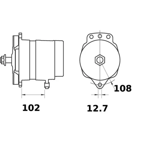Alternátor MG 755 /MAHLE/ - obr. 4