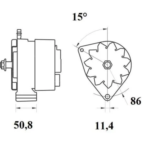 Alternátor MG 77 /MAHLE/ - obr. 4