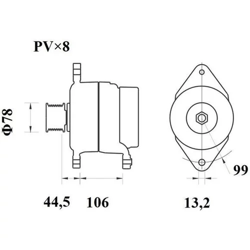 Alternátor MG 817 /MAHLE/ - obr. 4