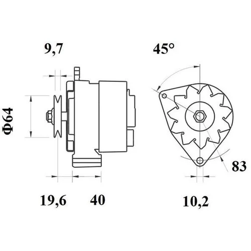 Alternátor MG 94 /MAHLE/ - obr. 4