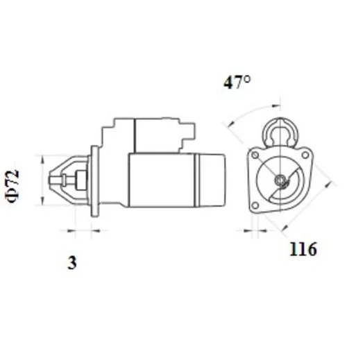 Štartér MS 1078 /MAHLE/ - obr. 1