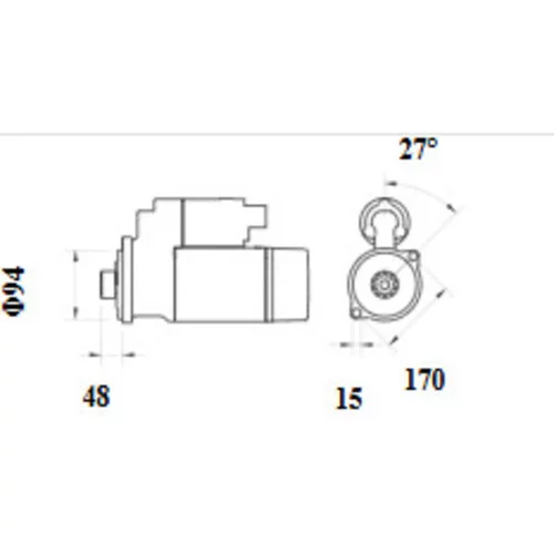 Štartér MS 1227 /MAHLE/ - obr. 1