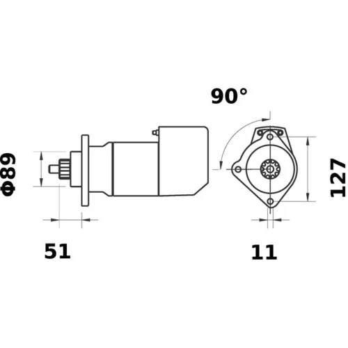 Štartér MS 470 /MAHLE/ - obr. 4