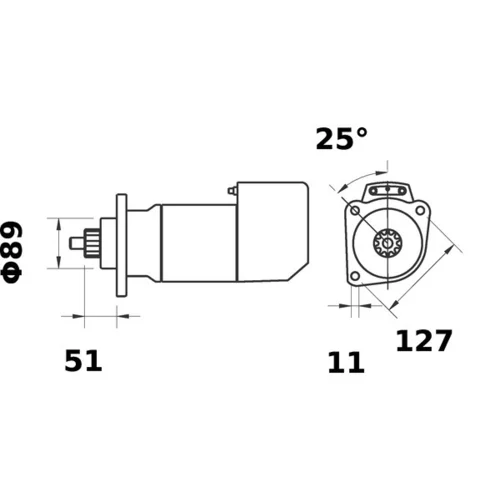Štartér MS 545 /MAHLE/ - obr. 4