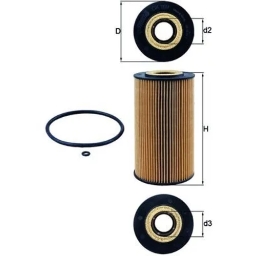 Olejový filter OX 169D /MAHLE/ - obr. 2