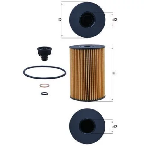 Olejový filter MAHLE OX 353/7D