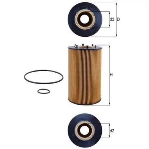 Olejový filter MAHLE OX 435D