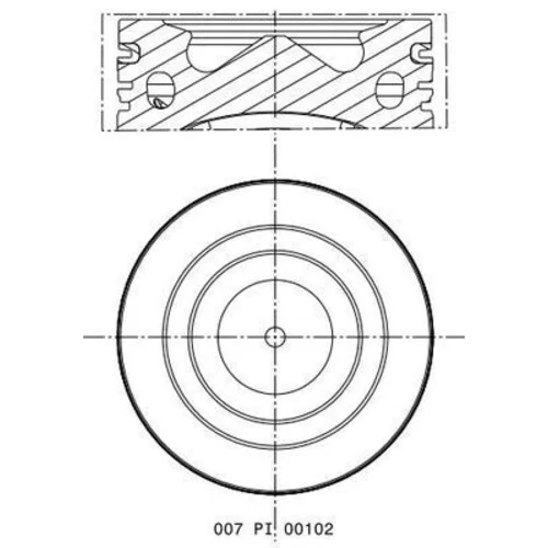 Piest MAHLE 007 PI 00102 002