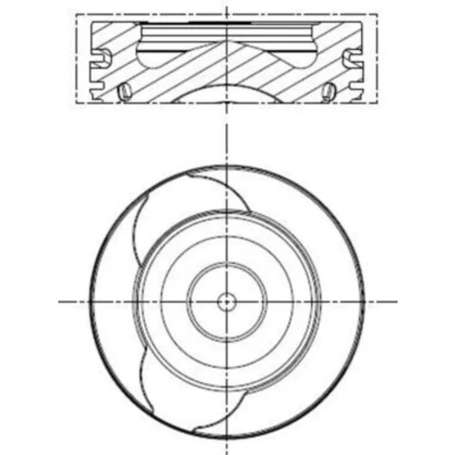 Piest 021 PI 00128 002 /MAHLE/ - obr. 1