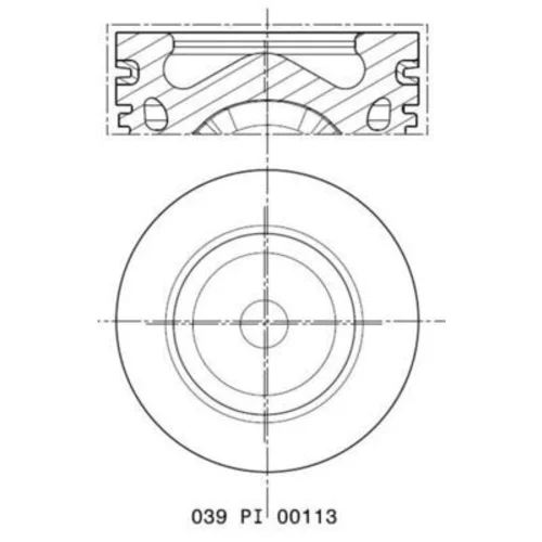 Piest 039 PI 00113 010 /MAHLE/ - obr. 1